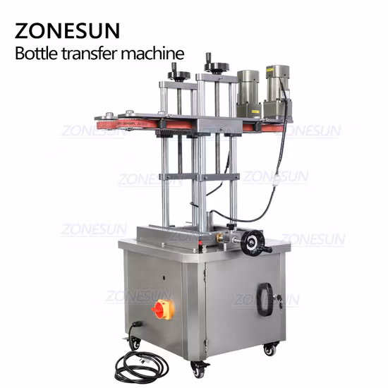 Zonesun Automatic Plastic Bottle Clamp Transfer Conveying Machine for Bottom Coding